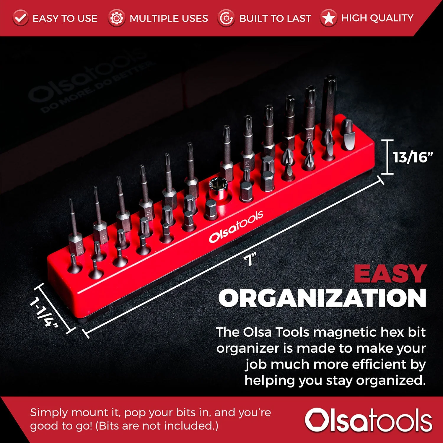 Magnetic Hex 1/4" Bit Organizer - Image 64
