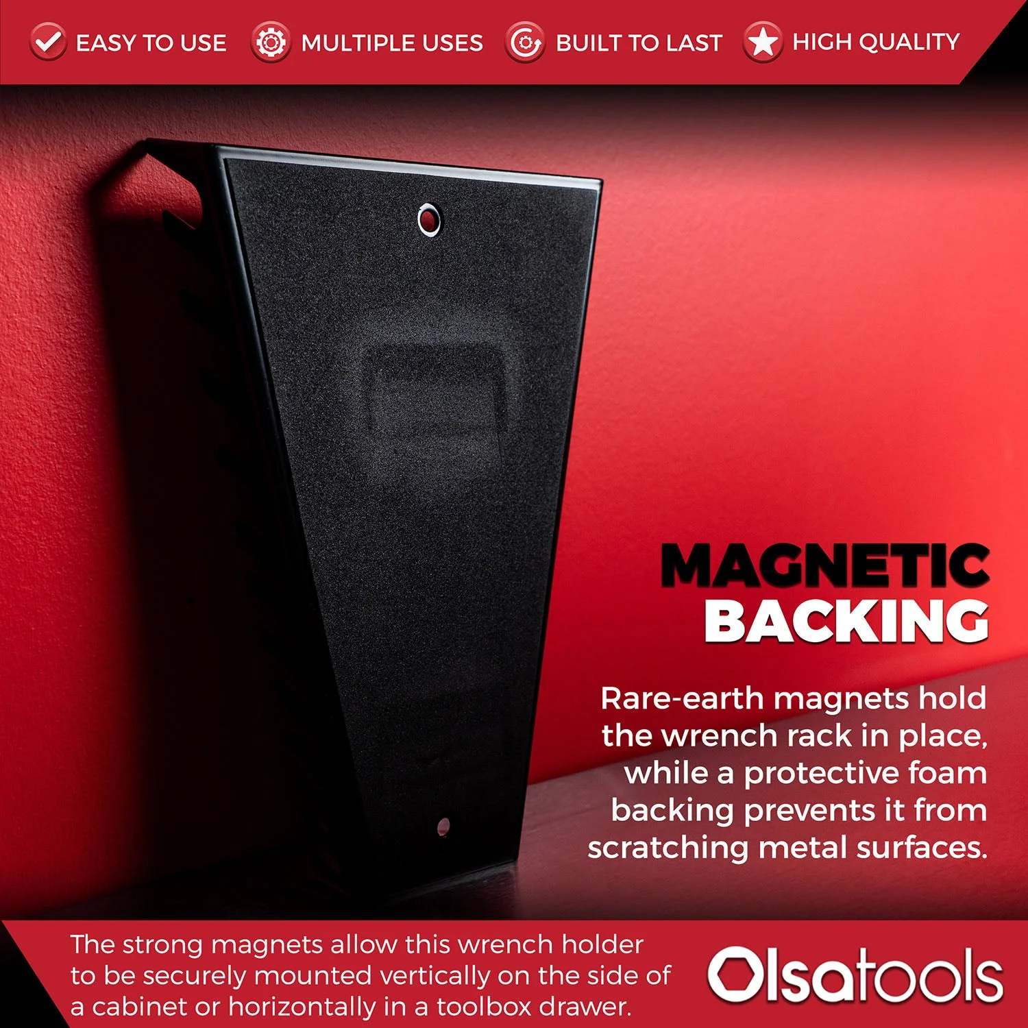 Magnetic Metal Wrench Organizer - Image 6