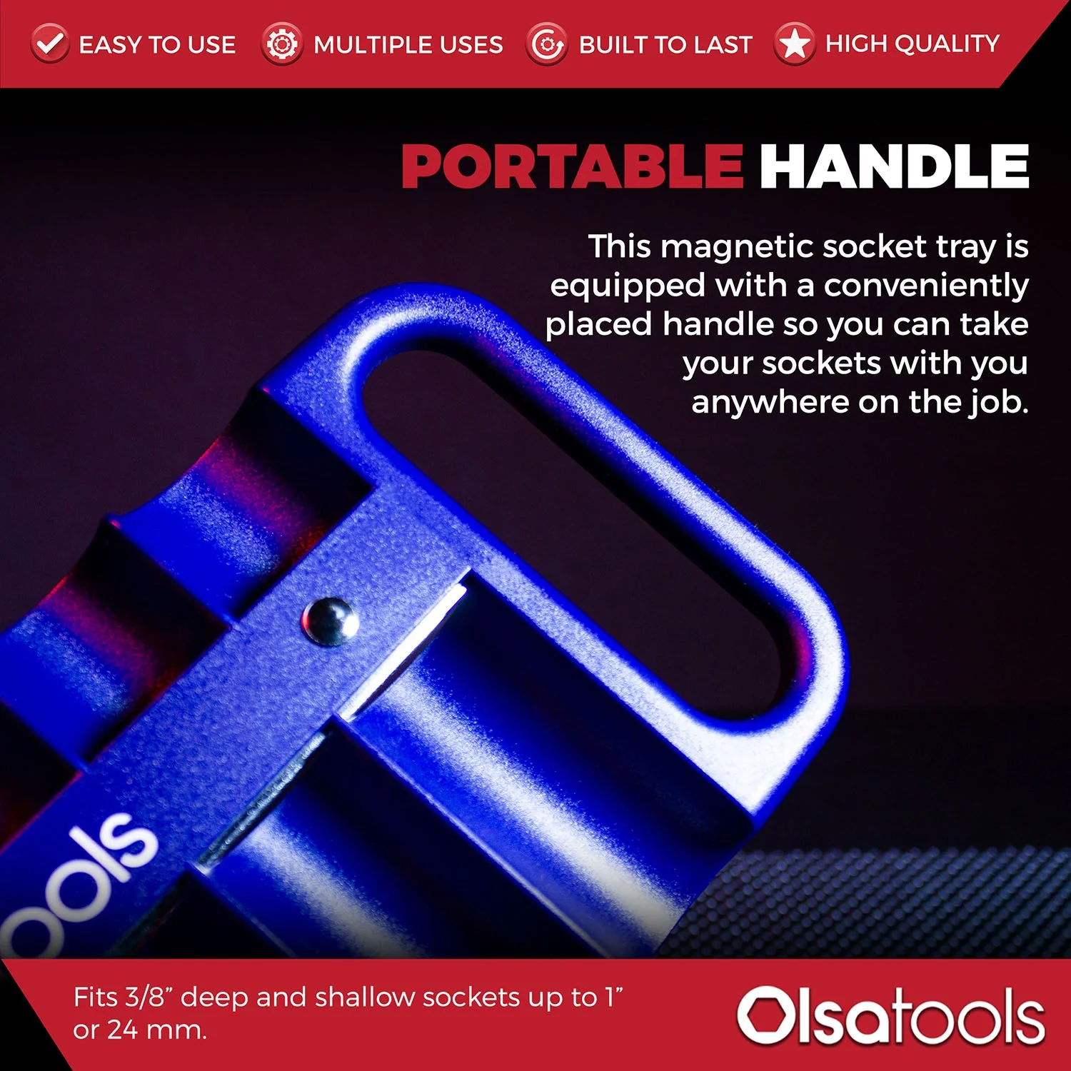 Magnetic Portable Socket Organizer Tray - Image 43
