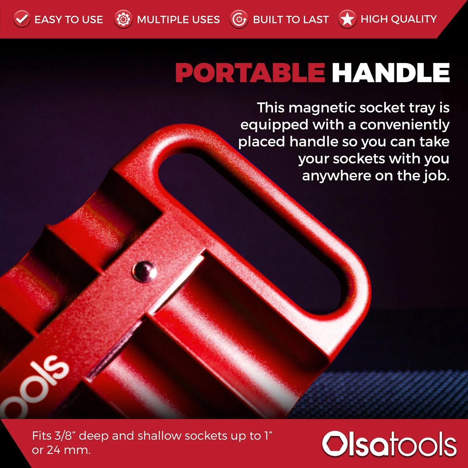 Magnetic Portable Socket Organizer Tray - Image 46