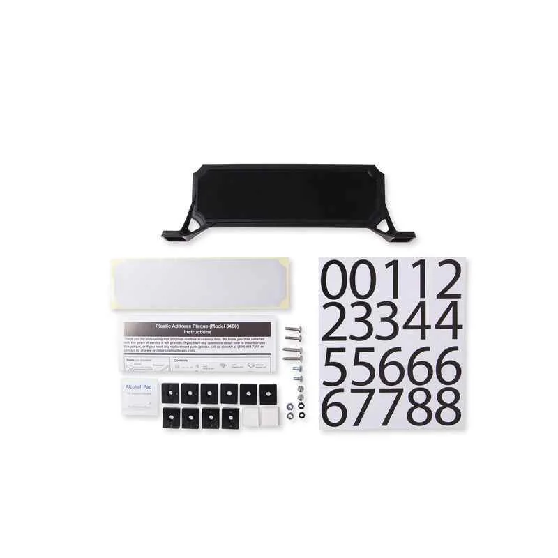 Architectural Mailboxes Black Plastic Manhattan Mailbox Name/Address Kit - Image 4