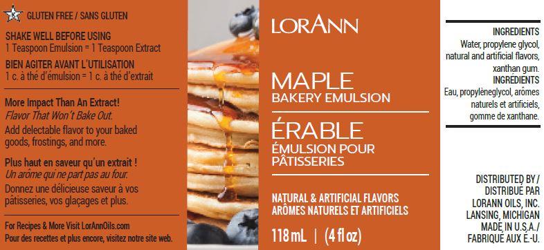 Maple Bakery Emulsion - 4 oz. - 16 oz. - 1 Gallon - 5 Gallons - Bakery Emulsions Canada - Ships Free Within Canada on Orders Above CAD $199 - Image 3