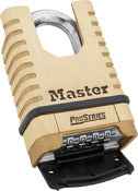 Master Lock ProSeries 6.56 in. H X 2-1/4 in. W Brass 4-Digit Combination Shrouded Padlock - Image 2