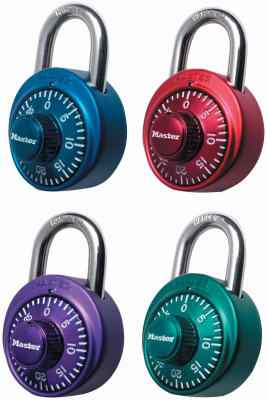Master Lock 2 in. H x 7/8 in. W x 1-7/8 in. L Steel 3-Digit Combination Padlock 1 pk (Pack of 4) - Image 3