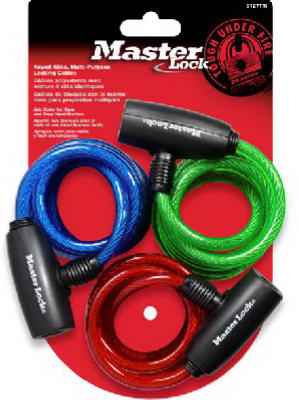 Master Lock 5/16 in. D X 72 in. L Vinyl Coated Steel Locking Cable - Image 2