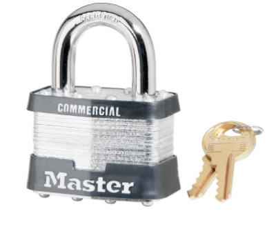 Master Lock 2 in. W Steel Pin Tumbler Exterior Padlock - Image 2