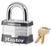 Master Lock 2 in. W Steel Pin Tumbler Exterior Padlock - Image 3