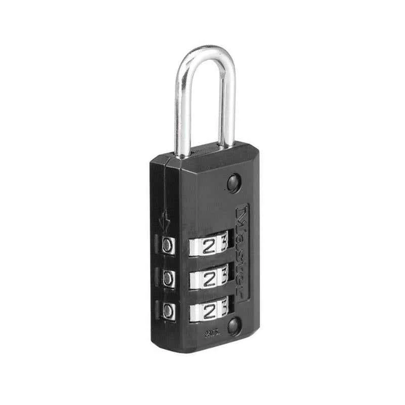 Master Lock 2.18 in. H X 13/16 in. W Steel 3-Dial Combination Luggage Lock - Image 3