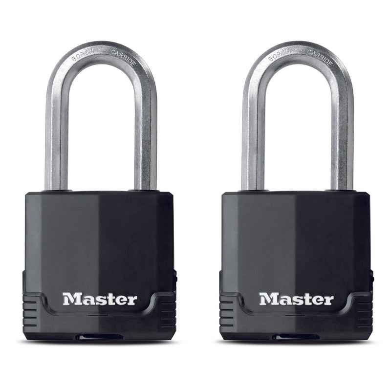 Master Lock Magnum 2 in. H X 1-5/16 in. W X 2 in. L Steel Ball Bearing Locking Weather-Resistant Pad - Image 2