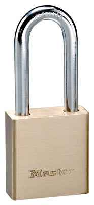 Master Lock 1-9/16 in. H X 3/4 in. W X 1-3/4 in. L Brass 5-Pin Cylinder Exterior Padlock - Image 2