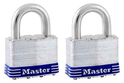 Master Lock 1-1/2 in. H X 7/8 in. W X 2 in. L Steel 4-Pin Cylinder Exterior Padlock - Image 2