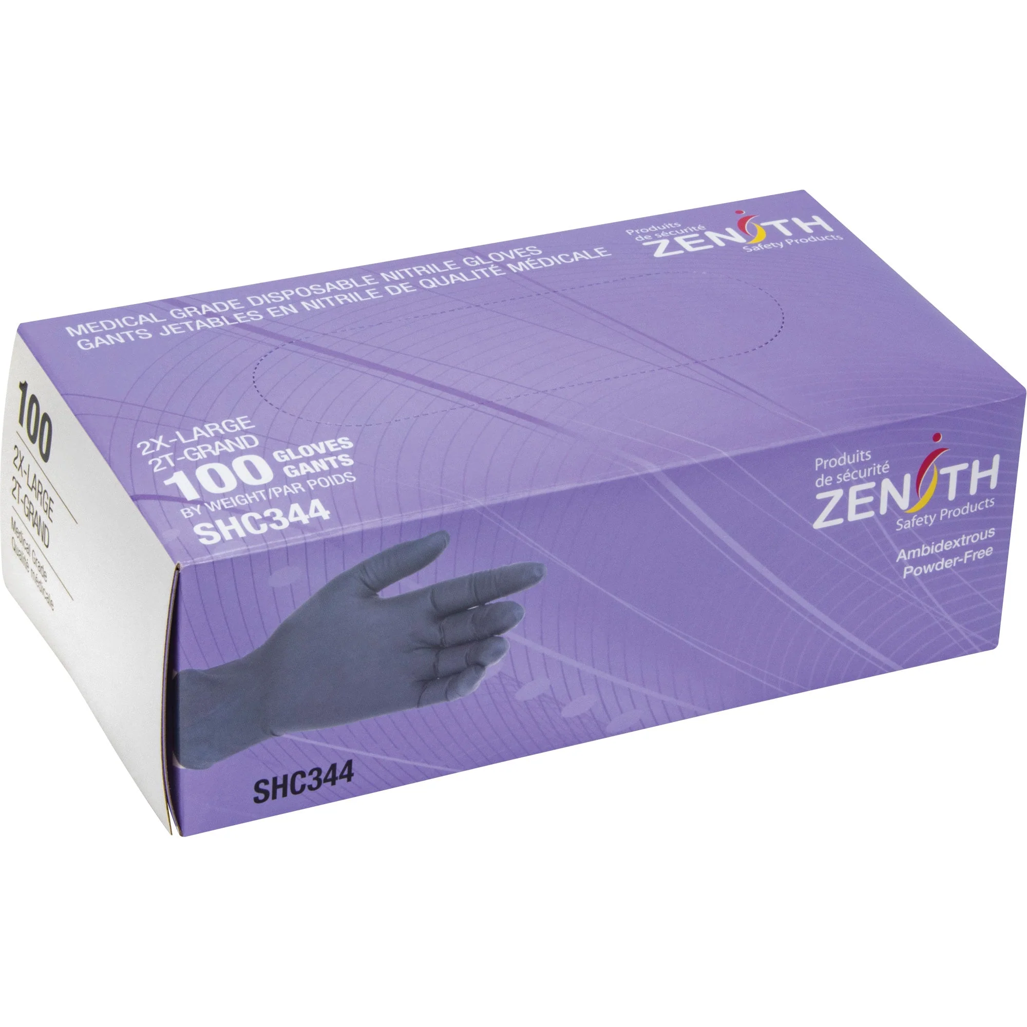 Medical Grade Disposable Gloves, 2X-Large, Nitrile, 6-mil, Powder-Free, Black, Class 2 - Image 3
