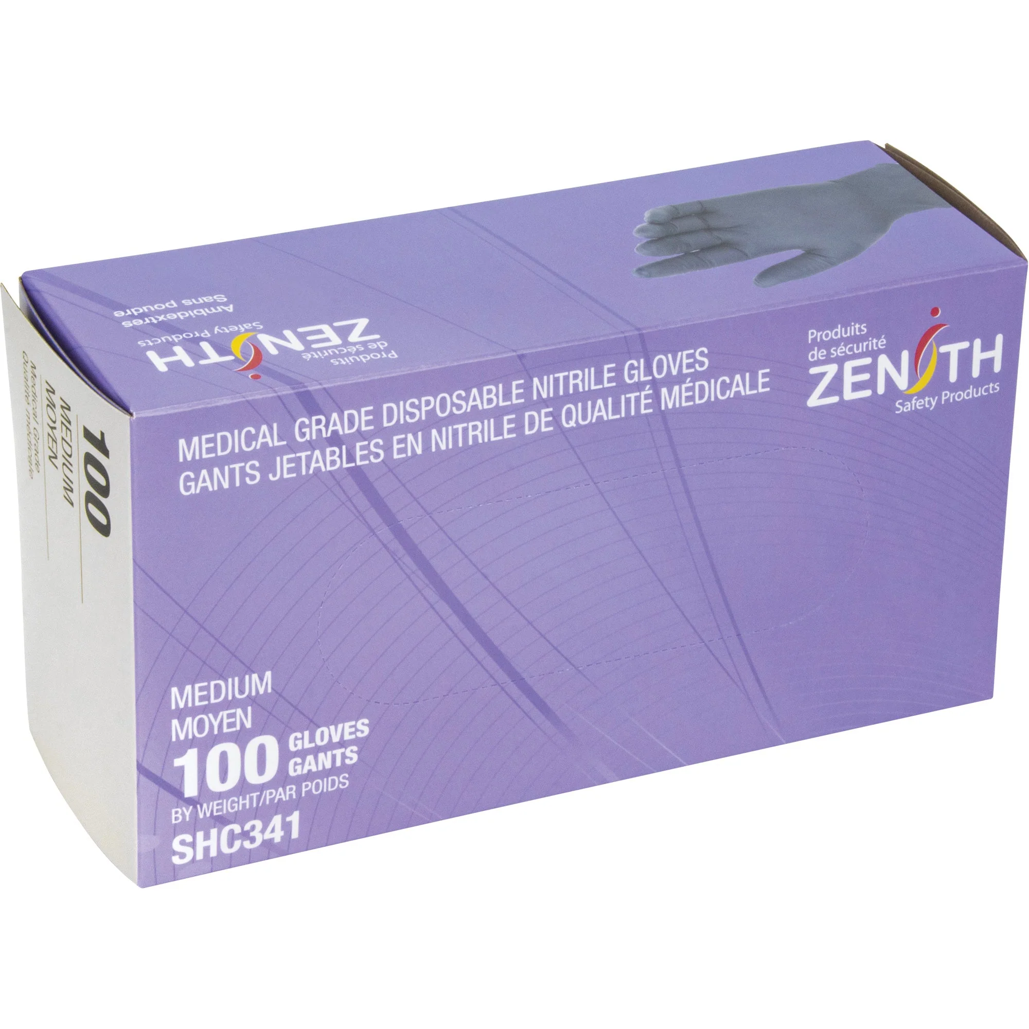Medical Grade Disposable Gloves, Medium, Nitrile, 6-mil, Powder-Free, Black, Class 2 - Image 2