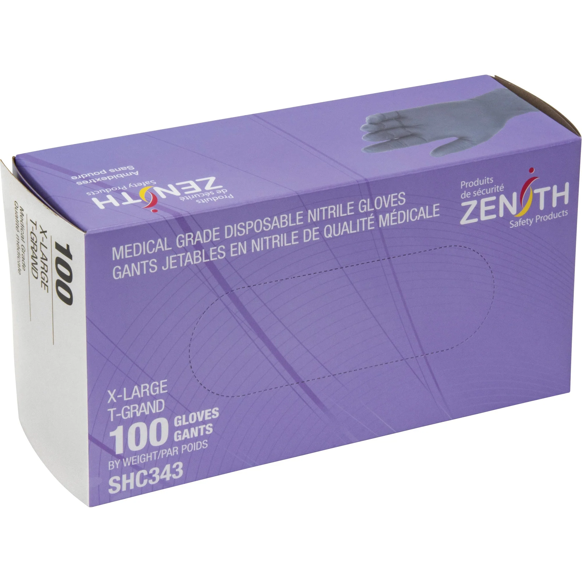 Medical Grade Disposable Gloves, X-Large, Nitrile, 6-mil, Powder-Free, Black, Class 2 - Image 2