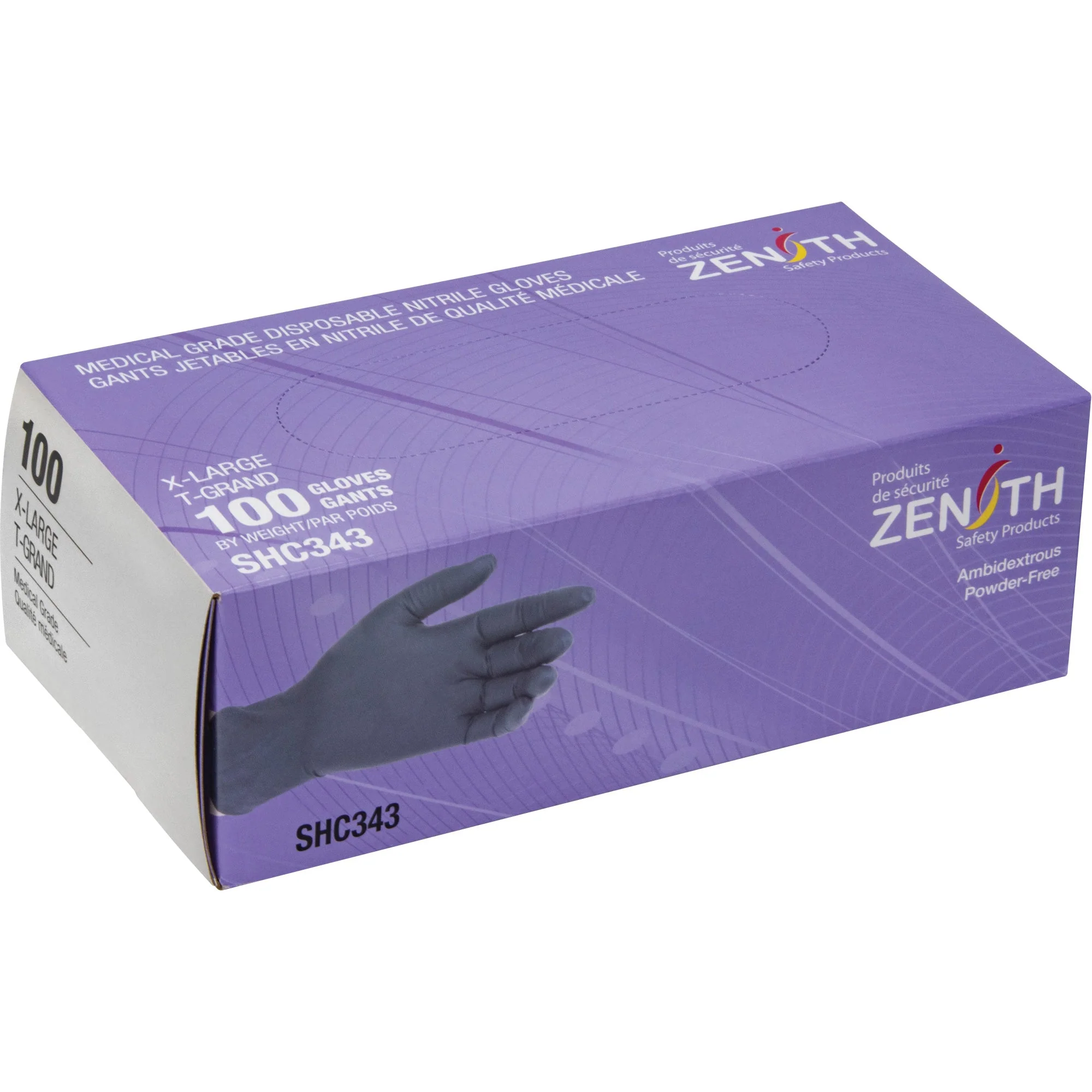 Medical Grade Disposable Gloves, X-Large, Nitrile, 6-mil, Powder-Free, Black, Class 2 - Image 3
