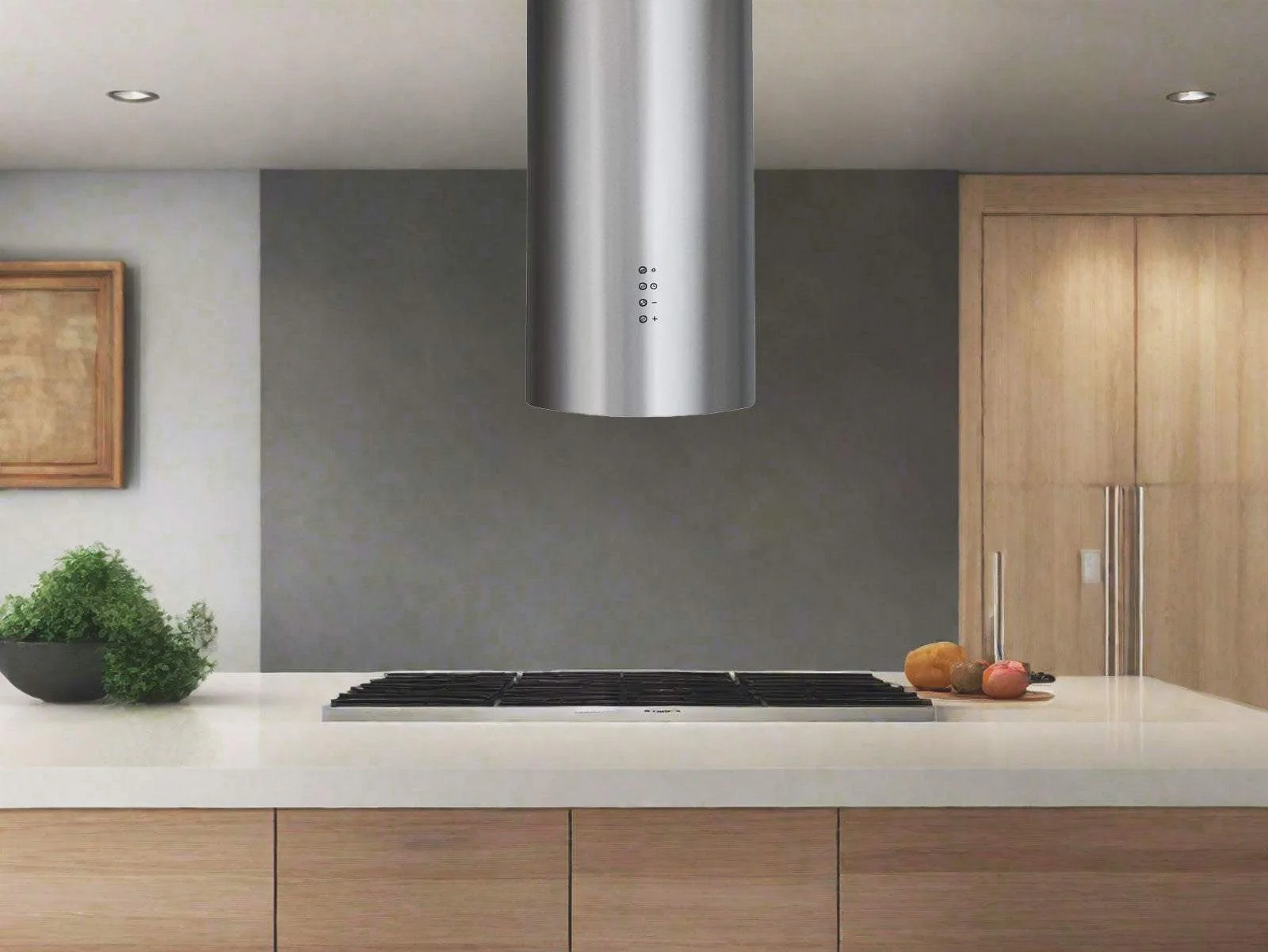 Modern Cylinder Round Island Range Hood - VICTORY SV400J - Image 2