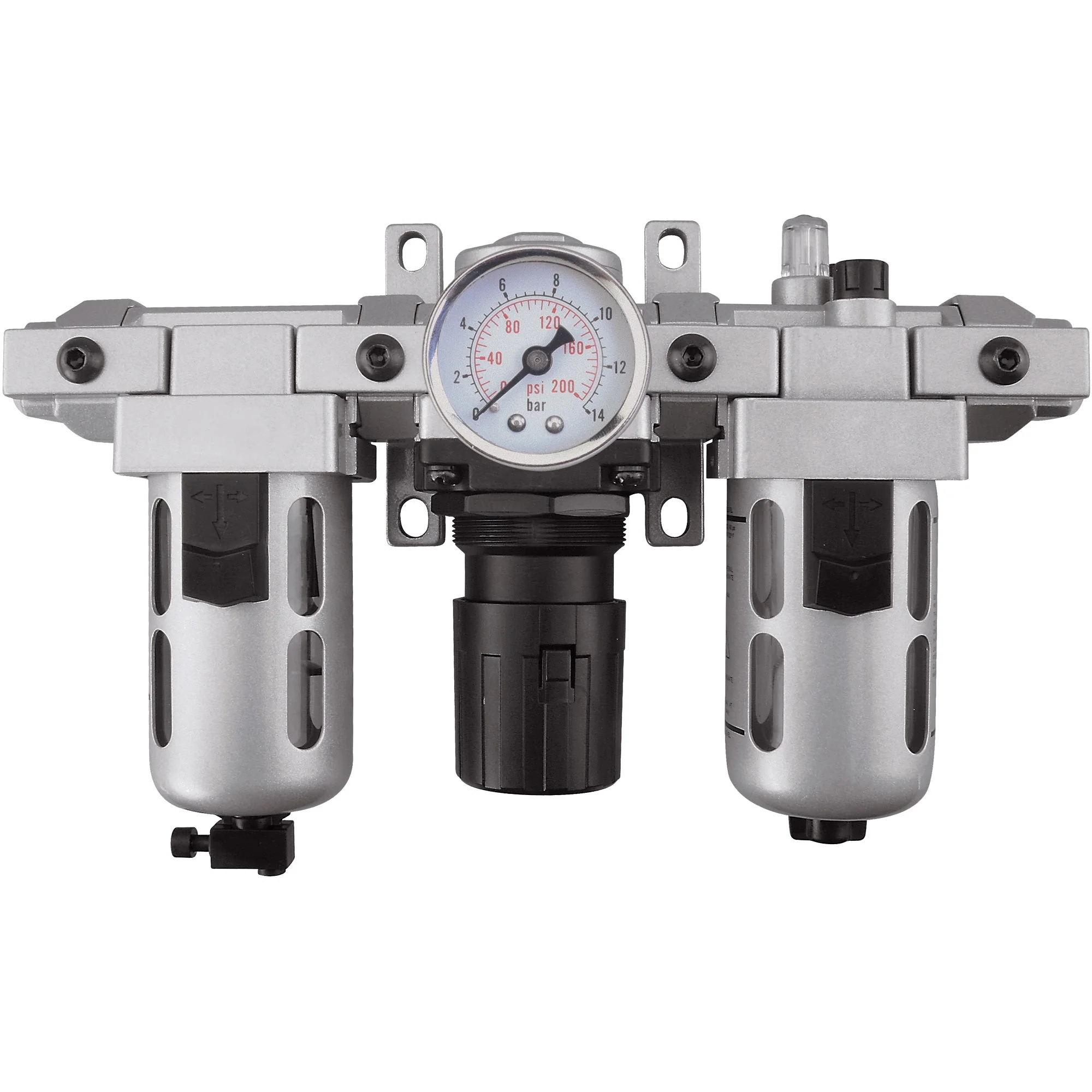 Modular Filter, Regulator & Lubricator (Gauge Included), 1/2" NPT