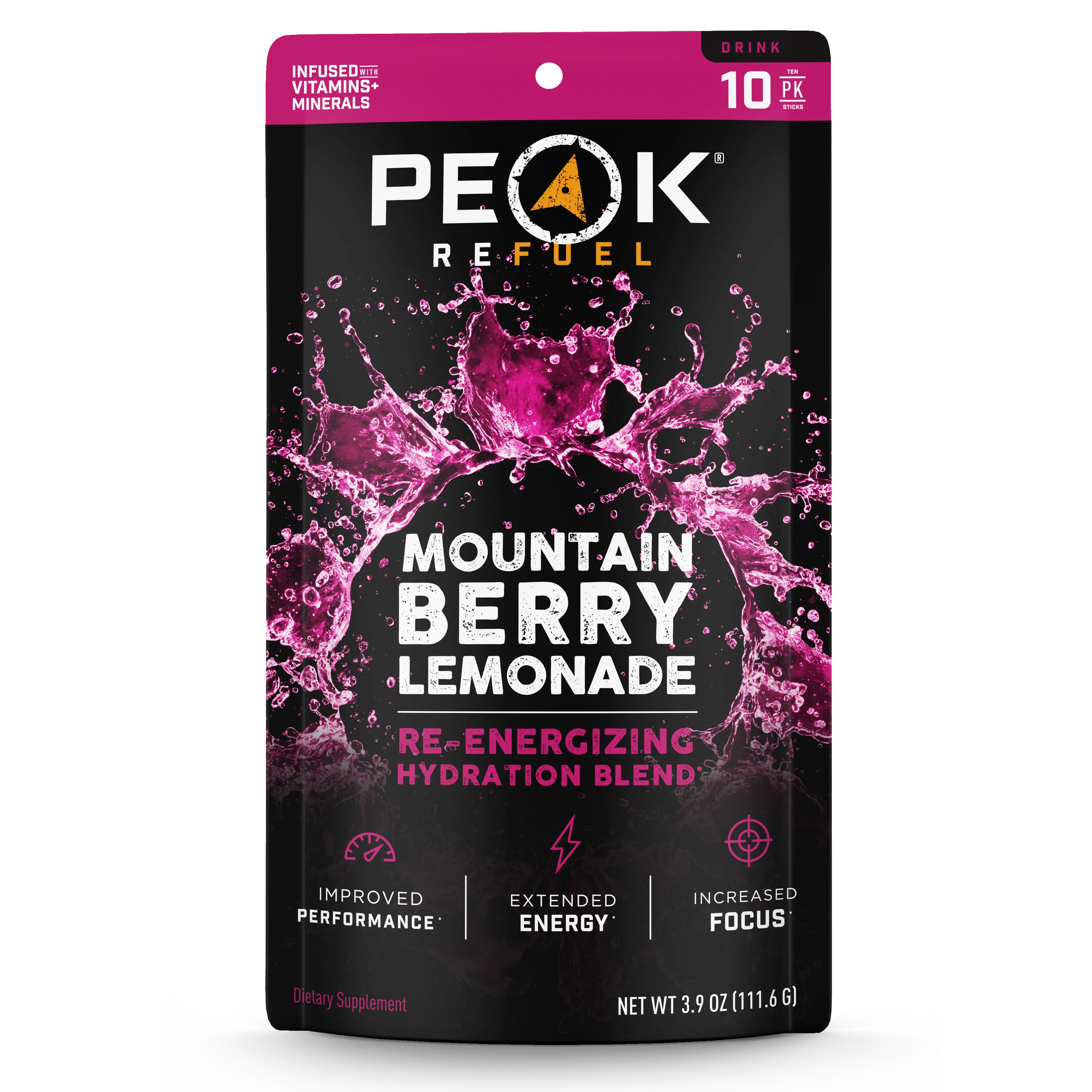 Mountain Berry Lemonade Re-Energizing Drink Sticks - Image 2