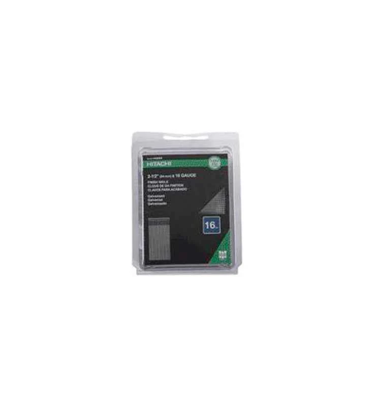 Metabo HPT 2-1/2 in. L X 16 Ga. Straight Strip Electro Galvanized Finish Nails 1000 pk - Image 2