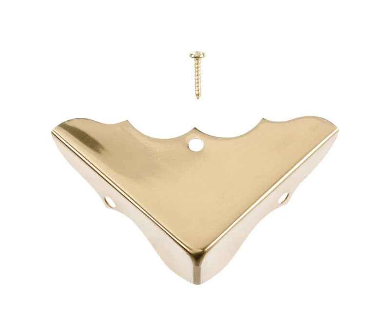 National Hardware 5/8 in. H X 1-3/4 in. W X 0.02 in. D Brass-Plated Solid Brass Inside Decorative Co - Image 3