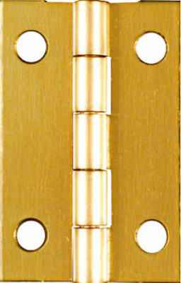 National Hardware 1-1/2 in. L Solid Brass Narrow Hinge 1 pk - Image 2