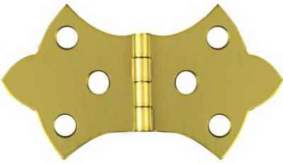 National Hardware 3-1/16 in. W X 1-11/16 in. L Solid Brass Gold Steel Decorative Hinge 1 pk - Image 2
