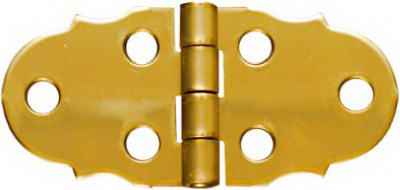 National Hardware 1-5/16 in. L Brass-Plated Door Hinge 2 pk - Image 2
