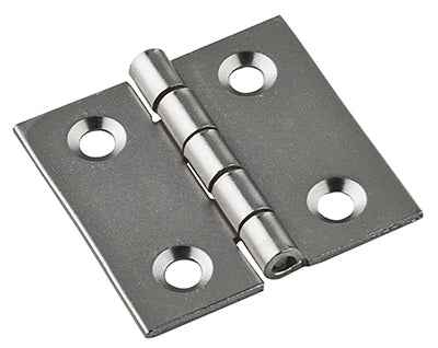 National Hardware 1 in. L Satin Nickel Door Hinge 4 pk - Image 2