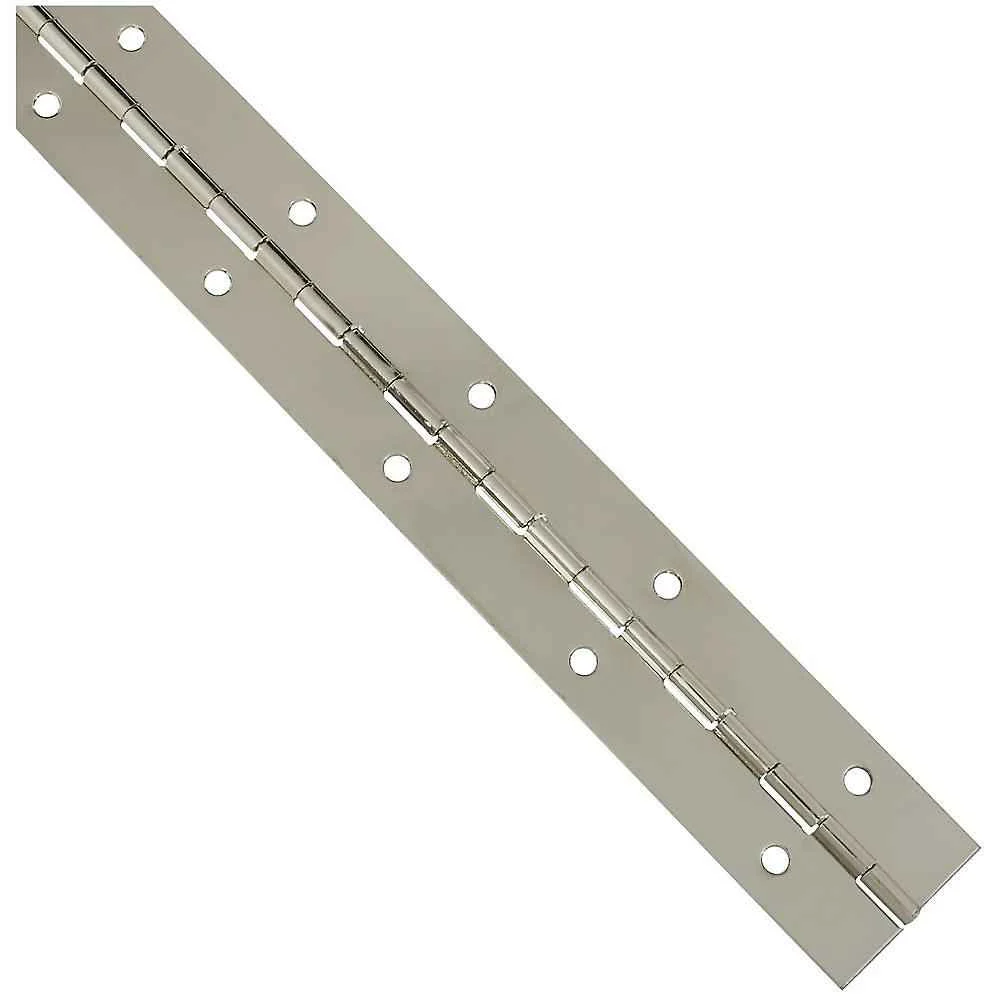 National Hardware 12 in. L Nickel Continuous Hinge 1 pk - Image 2