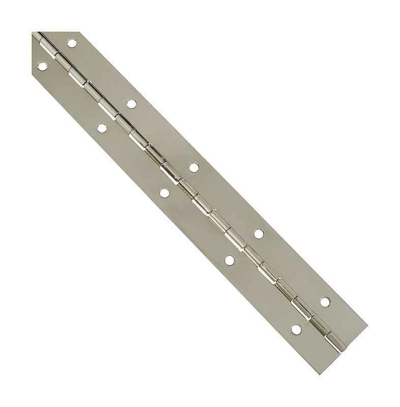 National Hardware 12 in. L Nickel Continuous Hinge 1 pk - Image 3