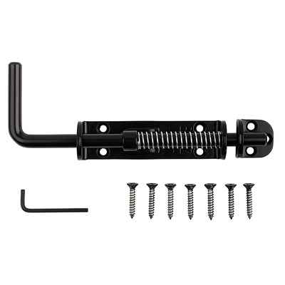 National Hardware Weather Guard 18 in. L Black Steel Sliding Bolt 1 pk - Image 2