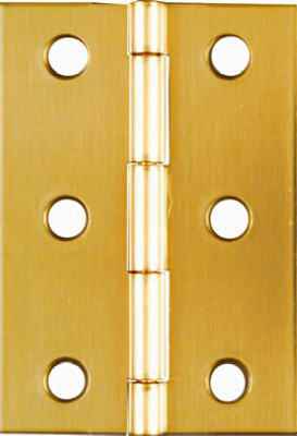 National Hardware 2-1/2 in. L Solid Brass Door Hinge 1 pk - Image 2