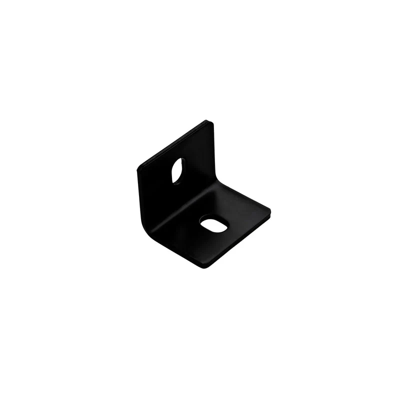 National Hardware 2.4 in. H X 3 in. W X 0.188 in. D Black Carbon Steel Inside/Outside Square Corner - Image 2