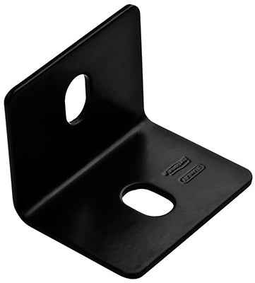National Hardware 2.4 in. H X 3 in. W X 0.188 in. D Black Carbon Steel Inside/Outside Square Corner - Image 3