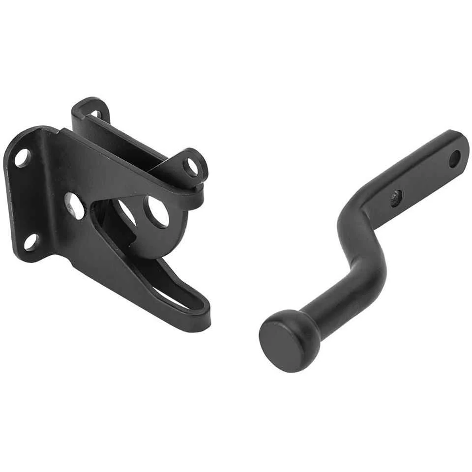 National Hardware 2.5 in. H X 1 in. W X 4 in. L Matte Stainless Steel Left or Right Handed Gate Latc - Image 4