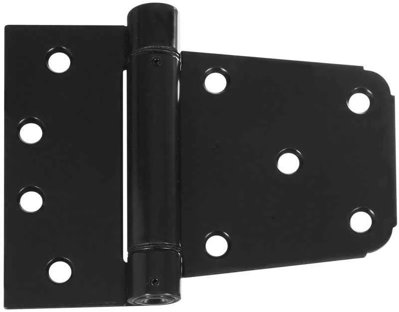 National Hardware 3.5 in. L Black Steel Extra Heavy Auto-Close Gate Hinge Set 1 pk - Image 3