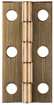 National Hardware 2 in. L Antique Brass Door Hinge 2 pk - Image 2