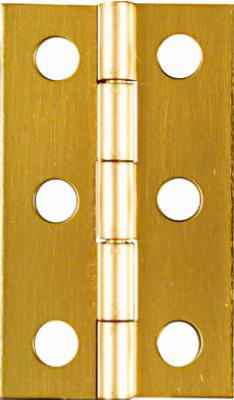 National Hardware 2 in. L Solid Brass Narrow Hinge 1 pk - Image 2