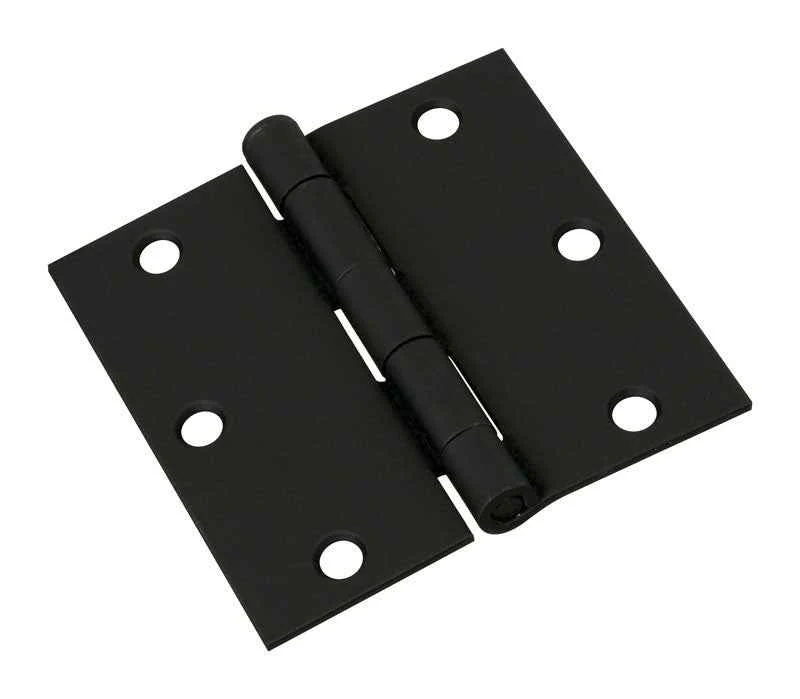 National Hardware 3-1/2 in. L Black Door Hinge 1 pk - Image 2