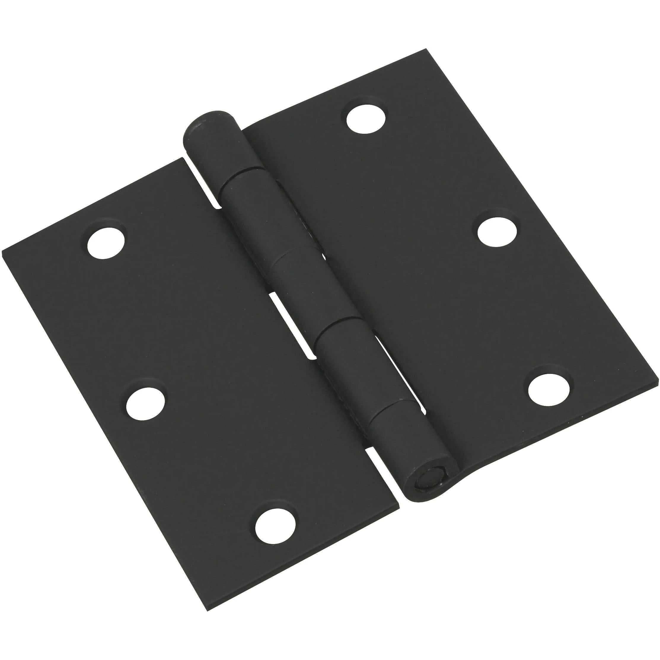 National Hardware 3-1/2 in. L Black Door Hinge 1 pk - Image 3