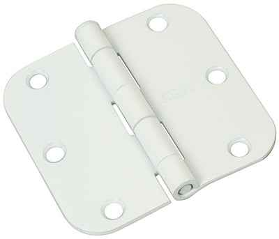 National Hardware 3-1/2 in. L White Door Hinge 3 pk - Image 2