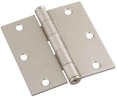 National Hardware 3-1/2 in. L Satin Nickel Door Hinge 3 pk - Image 2