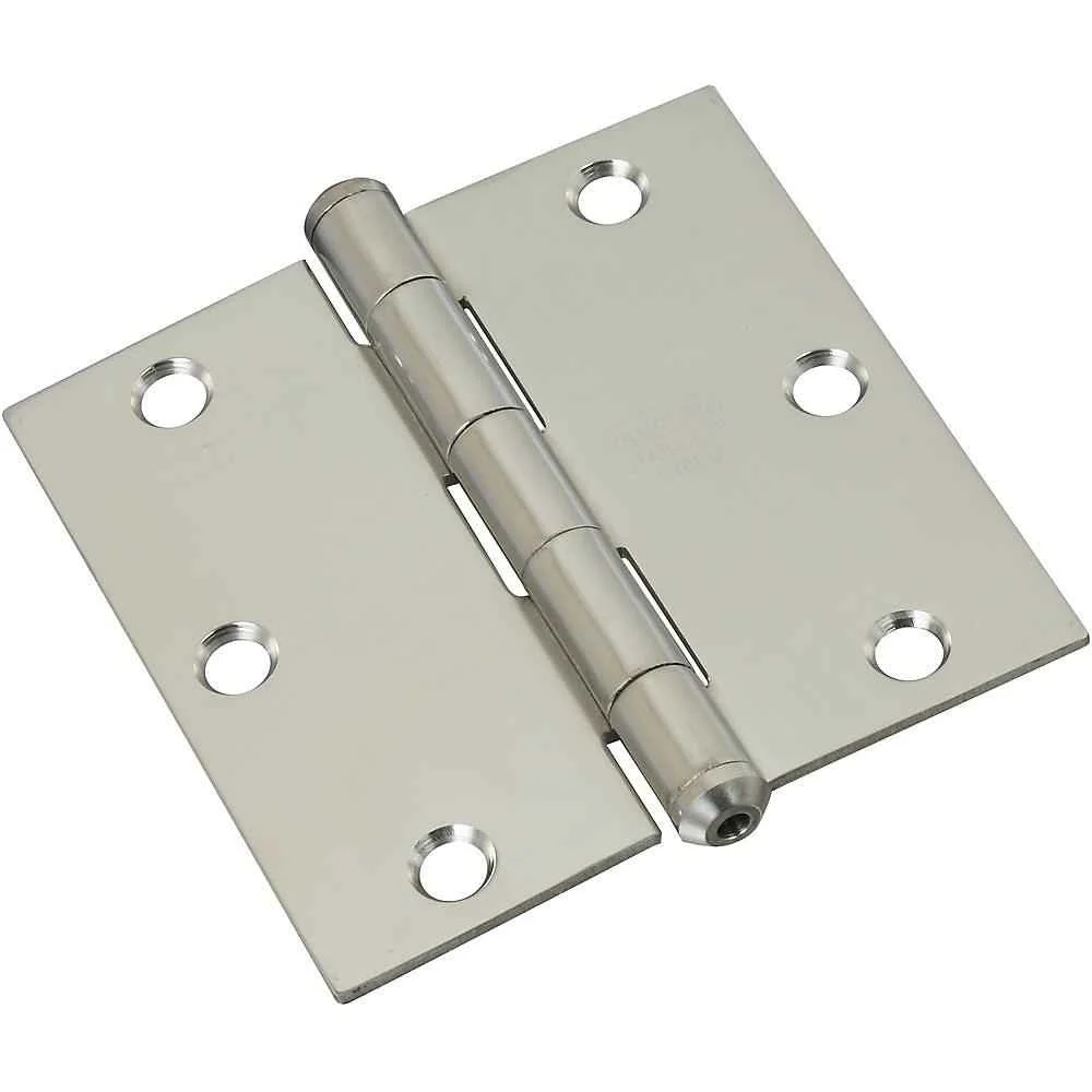 National Hardware 3.5 in. L Silver Door Hinge 1 pk - Image 3