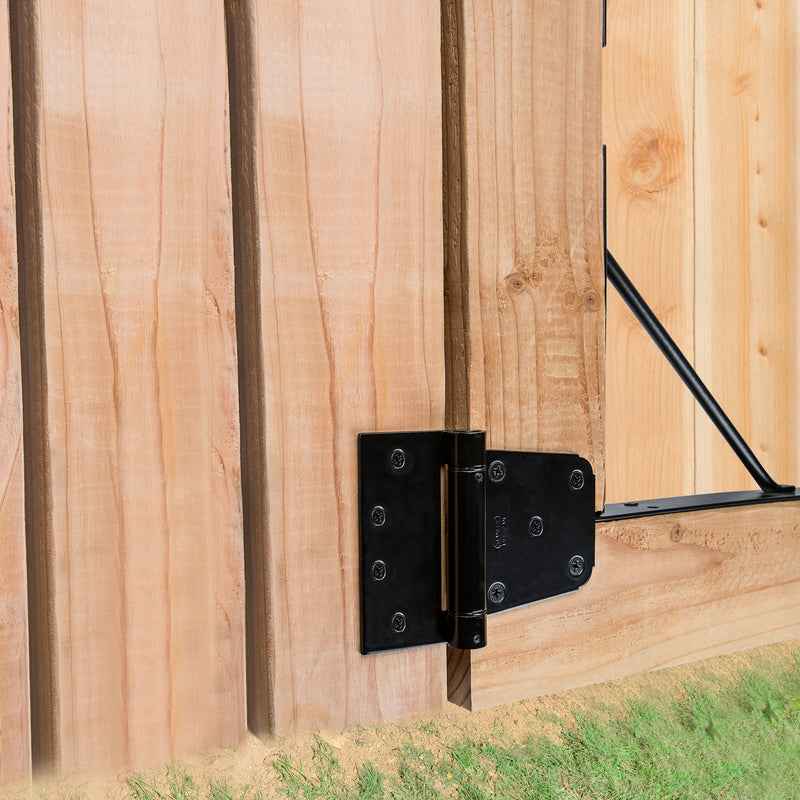 National Hardware 3.74 in. L Black Steel Anti-Sag Gate Kit 1 pk - Image 5