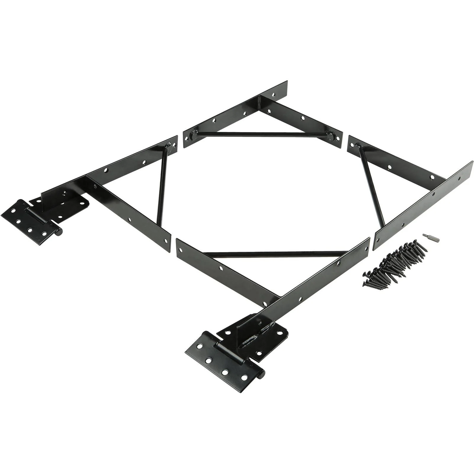 National Hardware 3.74 in. L Black Steel Anti-Sag Gate Kit 1 pk - Image 6