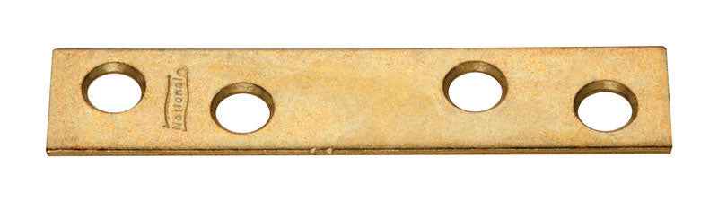 National Hardware 3 in. H X 0.63 in. W X 0.08 in. D Brass-Plated Steel Mending Brace - Image 2