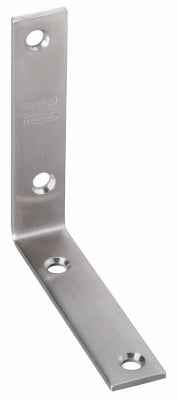 National Hardware 4 in. H X 7/8 in. W Stainless Steel Inside Corner Brace - Image 2