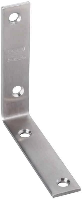 National Hardware 4 in. H X 7/8 in. W Stainless Steel Inside Corner Brace - Image 3