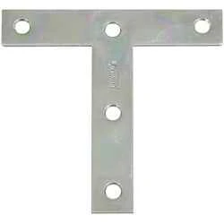 National Hardware 4 in. H X 4 in. W Zinc-Plated Steel Tee Plate