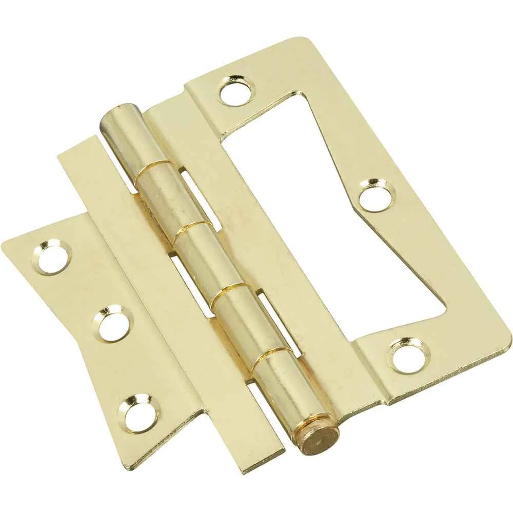 National Hardware 4 in. L Brass Steel Cabinet Hinge 2 pk - Image 2